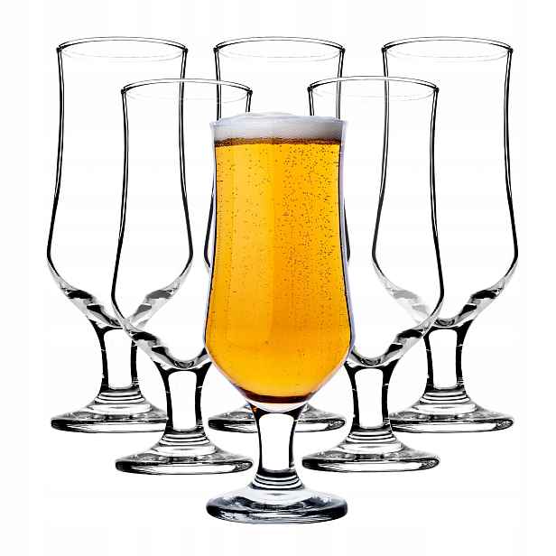 Pivní Sklenice Sklenice Na Pivo 360 Ml Sklenice Kufřík Drinková Velká Sada 6 ks