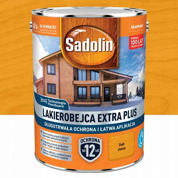 Sadolin Extra Plus Ochranný Lak Na Dřevo 4,5 L Dub Světlý