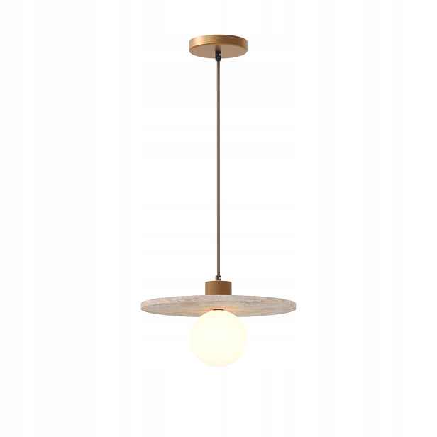 Stropní svítidlo Maxlight Lando 1xG9 7W sklo zlatý/bílý kámen