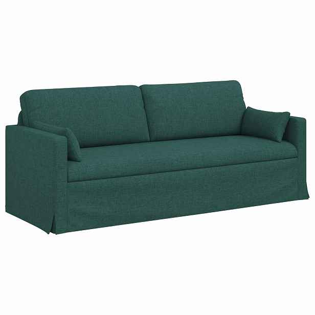 vidaXL Pohovka Tmavě zelená 198 x 78 x 80 cm textil
