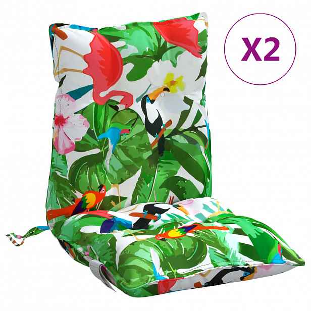 vidaXL Venkovní polštář 2 ks Textil Vícebarevný 100 x 50 x 7 cm