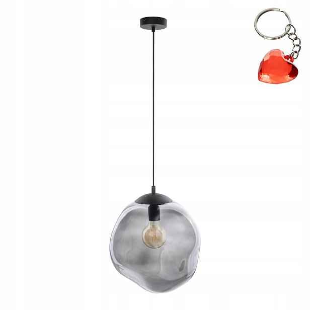 Závěsná stropní lampa Sol Černá Grafitová E27 15W Regulace 175 cm Tk Lighting