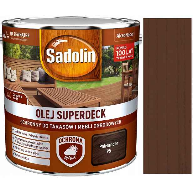 Sadolin Superdeck Olej Na Terasy 2,5 L Palisandr
