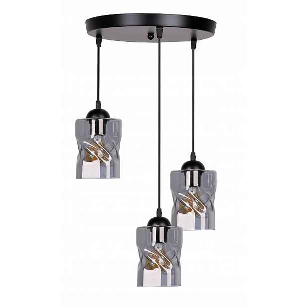 Trojitá závěsná lampa-talíř 3XE27 Felis Candelux
