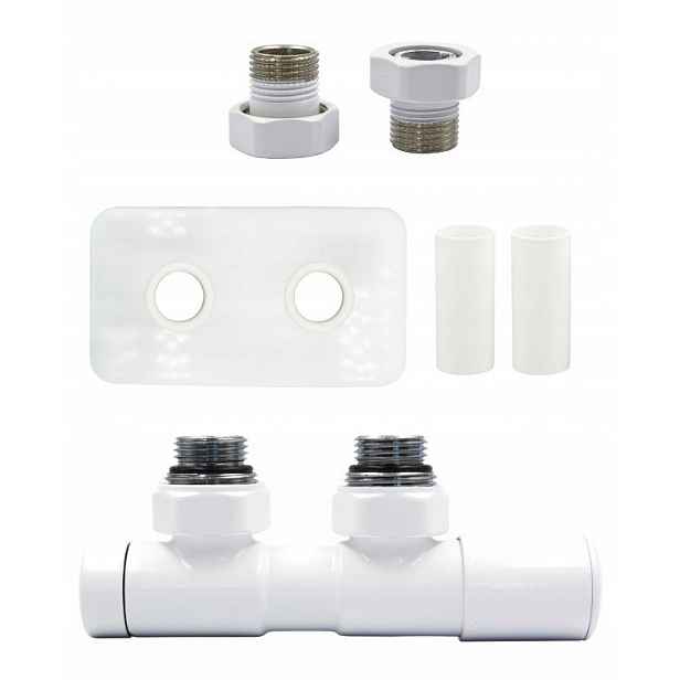 Ventil reg 50 mm Twins bílý pravý GZ1/2 AiO r.pros