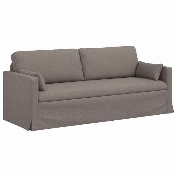 vidaXL Pohovka Taupe 198 x 78 x 80 cm textil