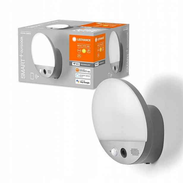 Zahradní lampa 15W 3000K s pohybovým senzorem světla Hd kamera Stmívatelná