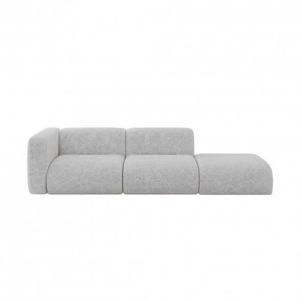 ALTDECOR POHOVKA S LEVOU OTOMANOU MIRA-S3 296x89x70 Šedá Velur