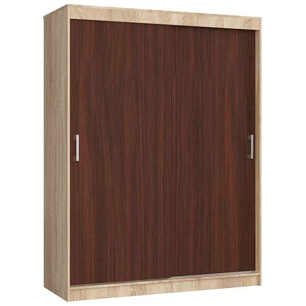 Ak furniture Šatní skříň CLP Mono 150 cm dub sonoma/wenge