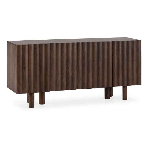 Hnědá komoda z mangového dřeva 160x80x40 cm Tamira – MOME