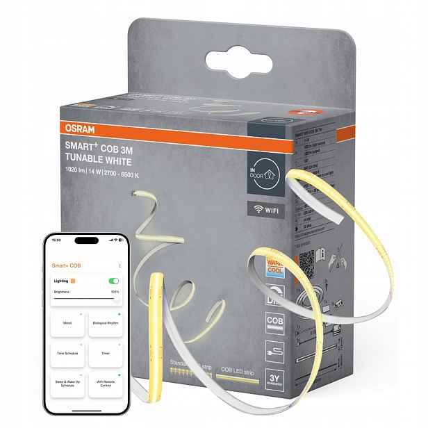 Led pásek 3m 14W 1020lm Cct stmívatelný WiFi Smart+ Flex Strips Osram