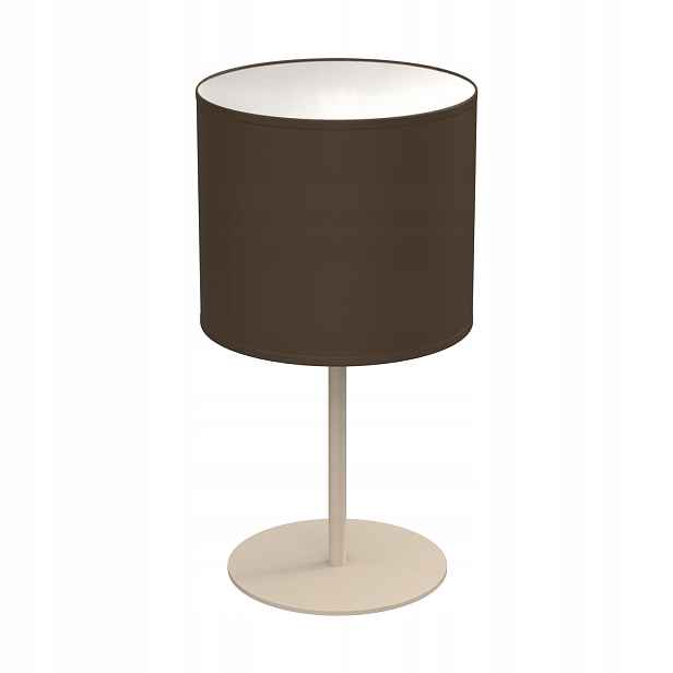 Luminex Arden stolní lampa béžová, hnědé stínidlo E27 1x15W, IP20 34 cm
