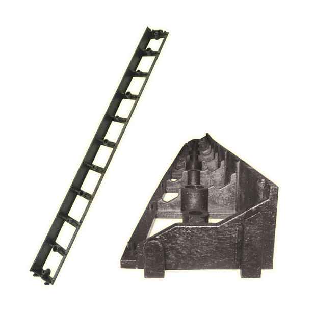 NAK Neviditelný obrubník 45 mm × 1 m – černý 90045