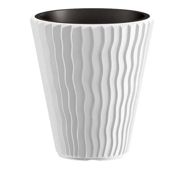 Prosperplast Květináč Small Sandy bílý, varianta 39 cm