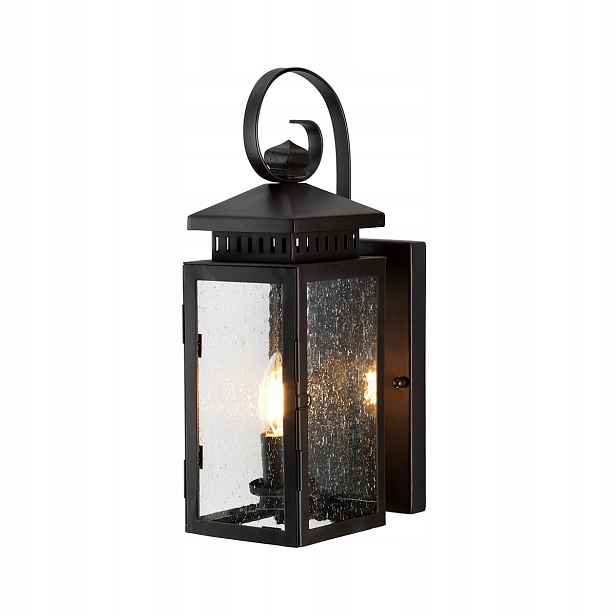 Venkovní nástěnné svítidlo Elstead starohnědá vintage lampa