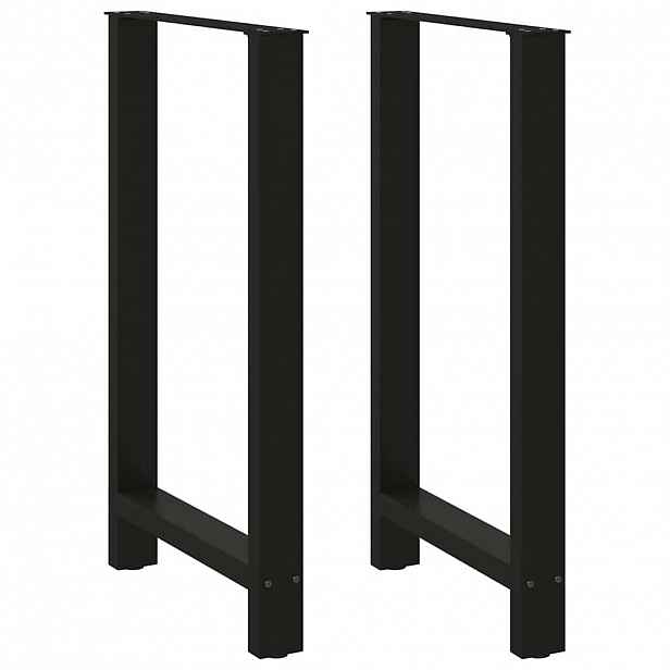 vidaXL Nohy barového stolu černé 2 ks 60 x (100-101) cm ocelové
