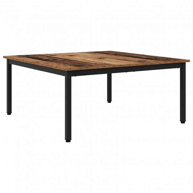 vidaXL Konferenční stolek Staré dřevo 100 x 100 x 45 cm