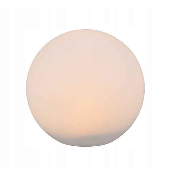 Zahradní lampa solární koule Melo bílá fi 30 cm Rl R55326901