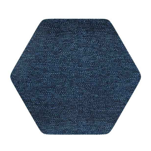 Čalouněný akustický panel nástěnný Luna 30 denim hexagon - Hexagon 6x15 cm Egibi
