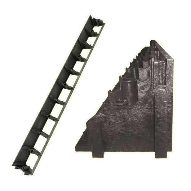 NAK Neviditelný obrubník 80 mm × 1 m – černý 90080