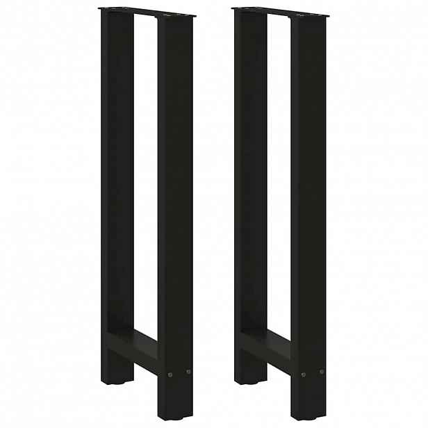 vidaXL Nohy barového stolu černé 2 ks 50 x (100-101) cm ocelové
