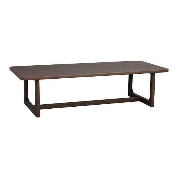 Konferenční stolek s deskou v dubovém dekoru v tmavě přírodní barvě 70x160 cm Driscoll – Rowico