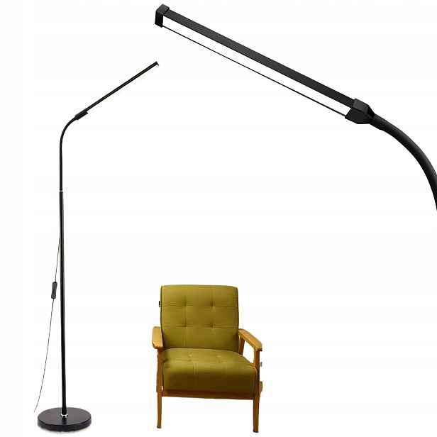 Led Podlahová Lampa S Teplým Světlem Na Husím Krku Do Obývacího Pokoje