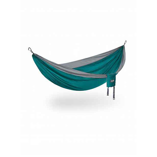 Turistická houpací síť Eno DoubleNest Hammock seafoam/grey