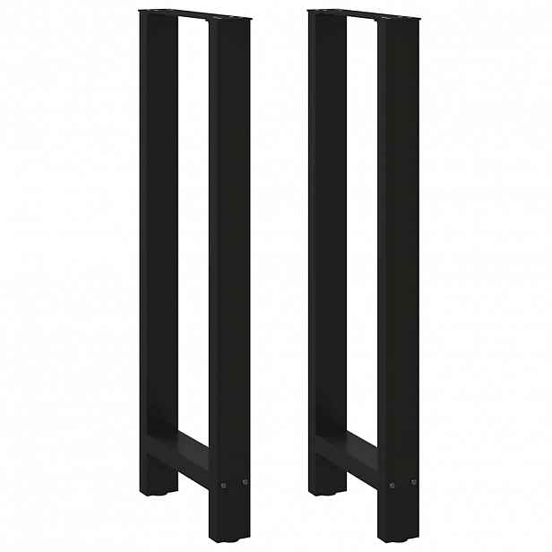 vidaXL Nohy barového stolu černé 2 ks 40 x (110-111) cm ocelové