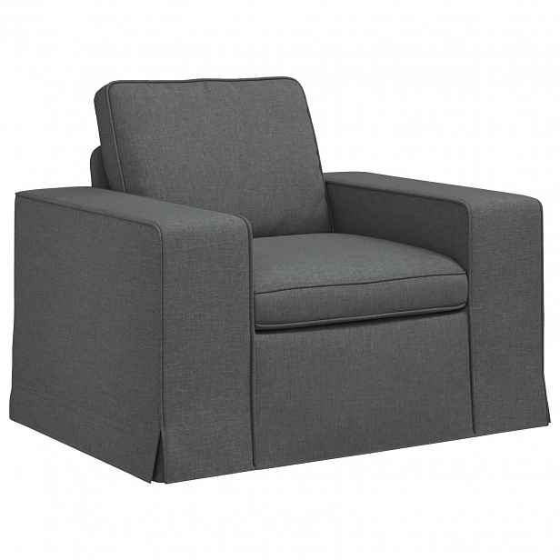 vidaXL Pohovka Tmavě šedá 103 x 80 x 82 cm textil