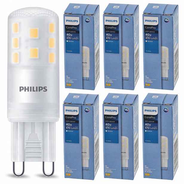 Led žárovka G9 3.7W 40W 470lm 3000K Teplá Barva 230V Philips CorePro 6x