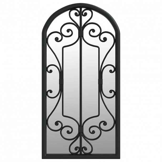 vidaXL Zrcadlo černé 70 x 30 cm železo do interiéru