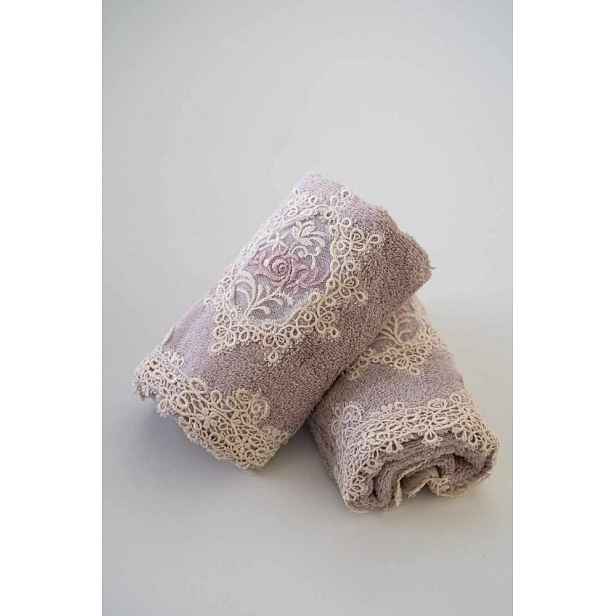 Malý ručník DESTAN 30x50cm Fialová / Lila