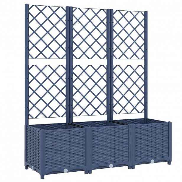 vidaXL Zahrada Modro šedá 120 x 40 x 136 cm