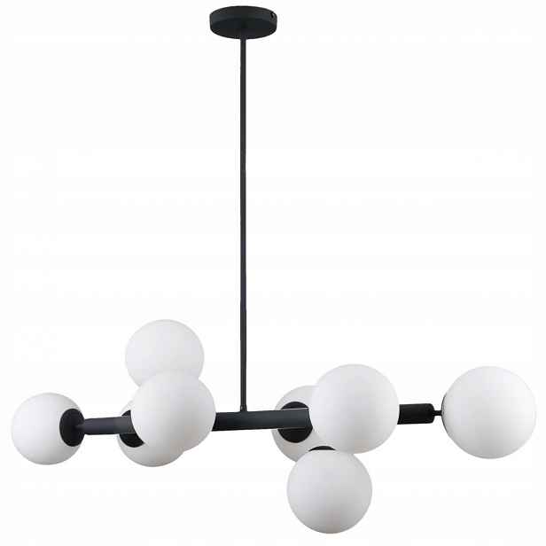 Závěsná lampa Lustr Raddi Černá Moderní 8xG9 Led 40 cm Italux