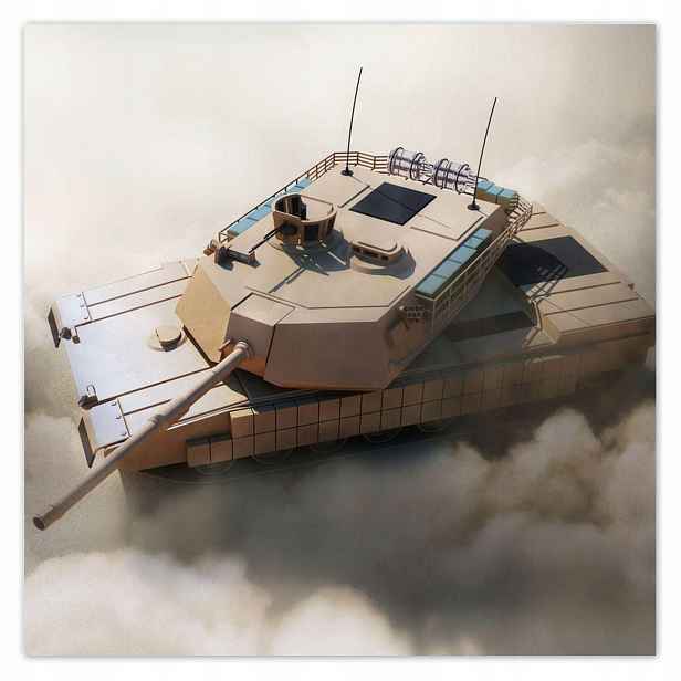Plakáty 140x140 Těžký vojenský tank