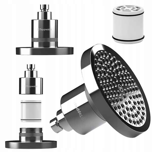 Dešťová sprcha s filtrem Tapp Water ShowerPro Rain pro pokožku a vlasy