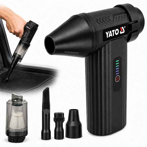 Foukač vysavač Mini Turbo akumulátorové bezdrátové příslušenství Yato