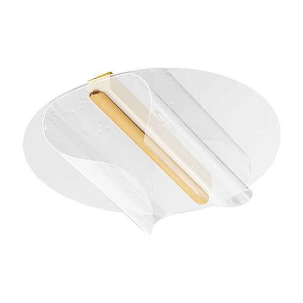 Hliníkové LED stmívatelné stropní svítidlo ve zlaté barvě 55x45 cm Valentin – Nova Luce