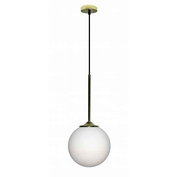Lampa zlato-bílá koule 18 cm E27 40W Glasgow Ledea