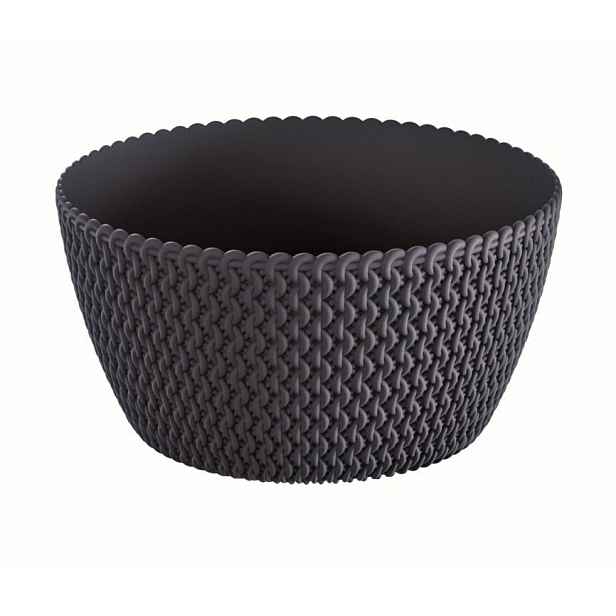 Prosperplast Květináč Spliff 23,6 cm antracit