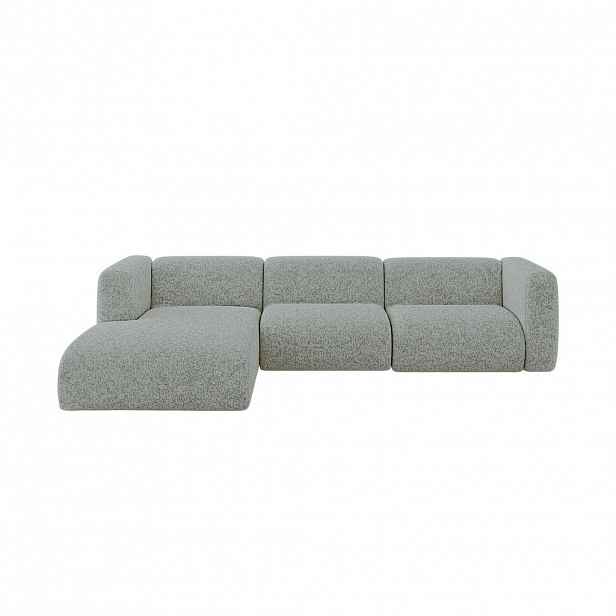 ALTDECOR ROHOVÁ SEDAČKA S LEVOU OTOMANOU MIRA-L2 318x179x89 Zelená Velur