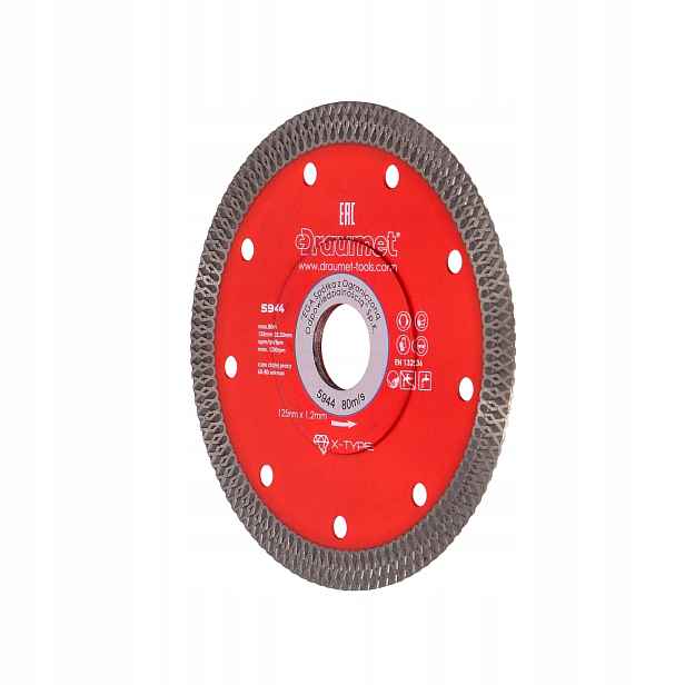 Draumet diamantový kotouč X-type 125x22,23x1,2 mm, 15 ks