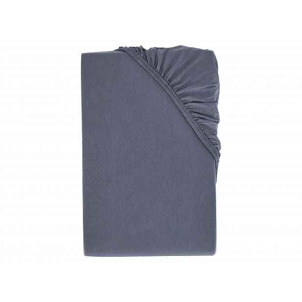 Livarno Home Žerzejové napínací prostěradlo, 90–100 x 200 cm (modrá)