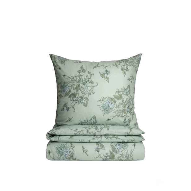 Povlečení Floral Paisley bavlněné s modrými květy 140x200 Homla