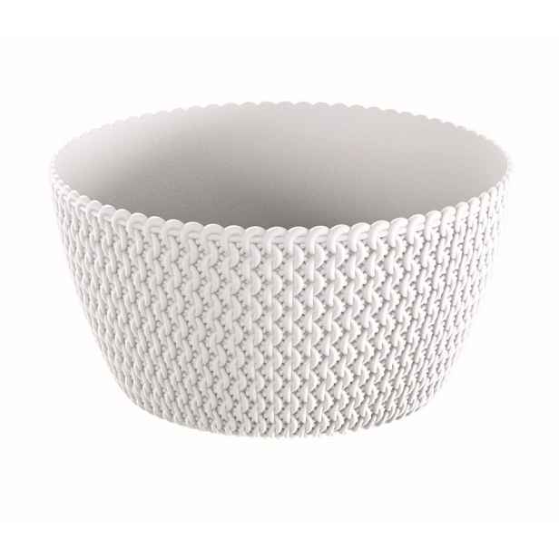 Prosperplast Květináč Spliff 23,6 cm bílý