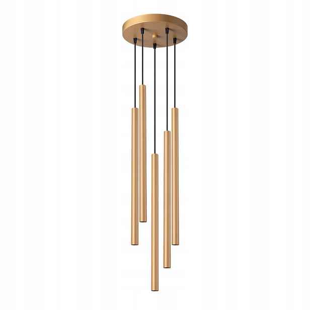 Sollux Závěsná lampa Pastelo zlatá Ø25 cm 5xG9 8W SL.1174