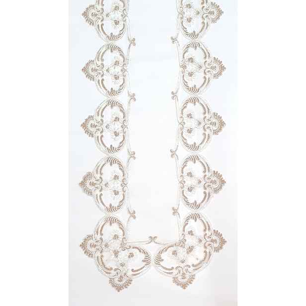 Stylový běhoun na ubrus Glamour 06 35 x 170 cm béžový