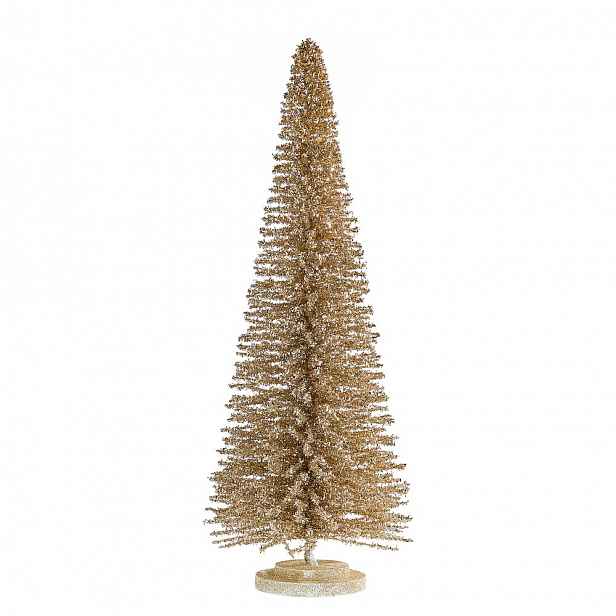 X-MAS Dekorační jedle třpytivá 60 cm - zlatá