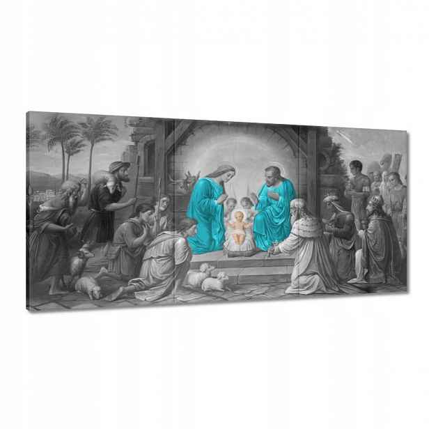 Obrazy 120x60 Svatá rodina tyrkysová